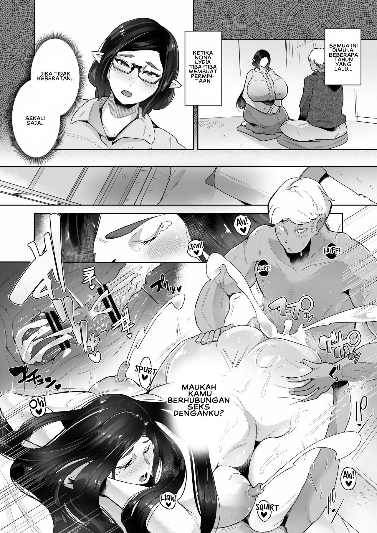 Mucchiri Dekachichi Elf no Oba-san to Ano Hi Kawashita Sukebe de Ecchi na Yakusoku - Chapter 1 9