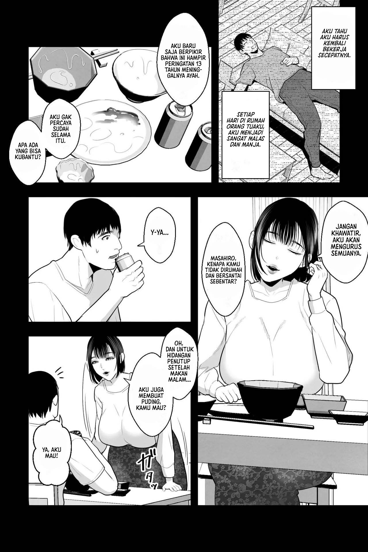 Tainai Kaiki ~Neet no Ore wa Bakunyuu Haha to Manjiru Toroama Kozukuri Sex de Iyasareru~ - Chapter 1 4 Tainai Kaiki ~Neet no Ore wa Bakunyuu Haha to Manjiru Toroama Kozukuri Sex de Iyasareru~ - Chapter 1 4