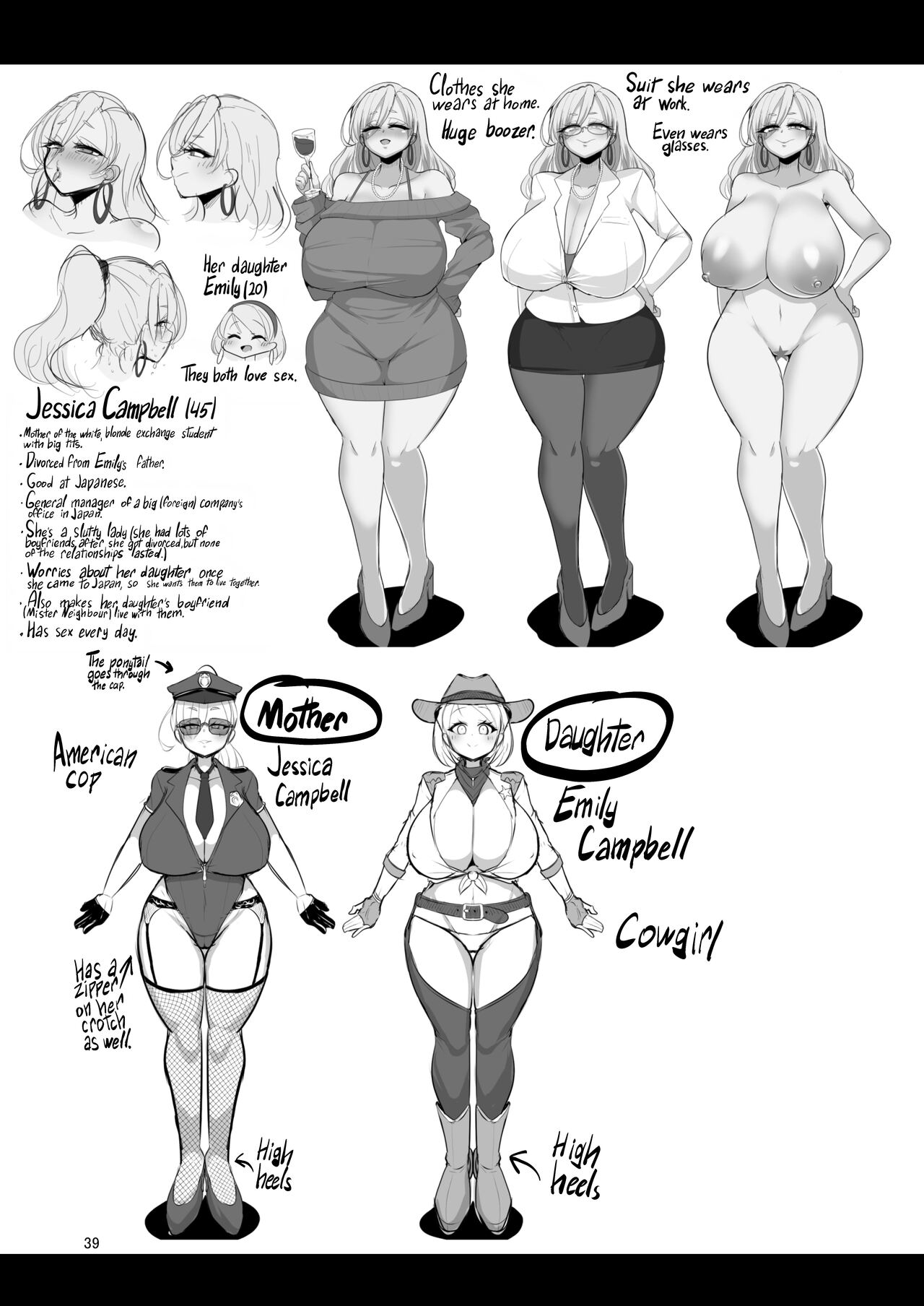 H Daisuki Kinpatsu Hakujin Bakunyuu Ryuugakusei ga Tonari no Heya ni Hikkoshite Kita! - Chapter 2 41