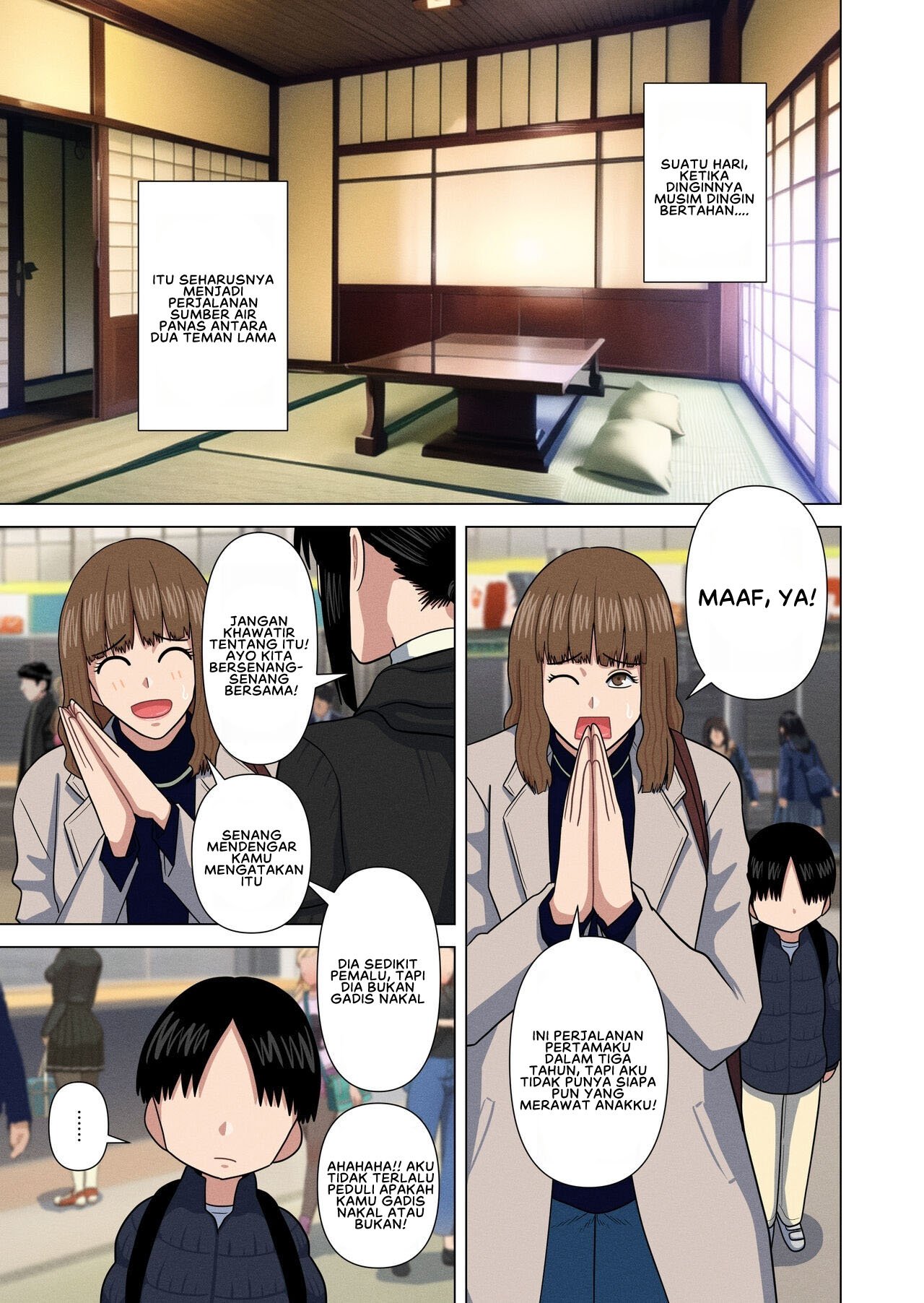 Obasan to Onsen Ryokan de - Chapter 1 end 5