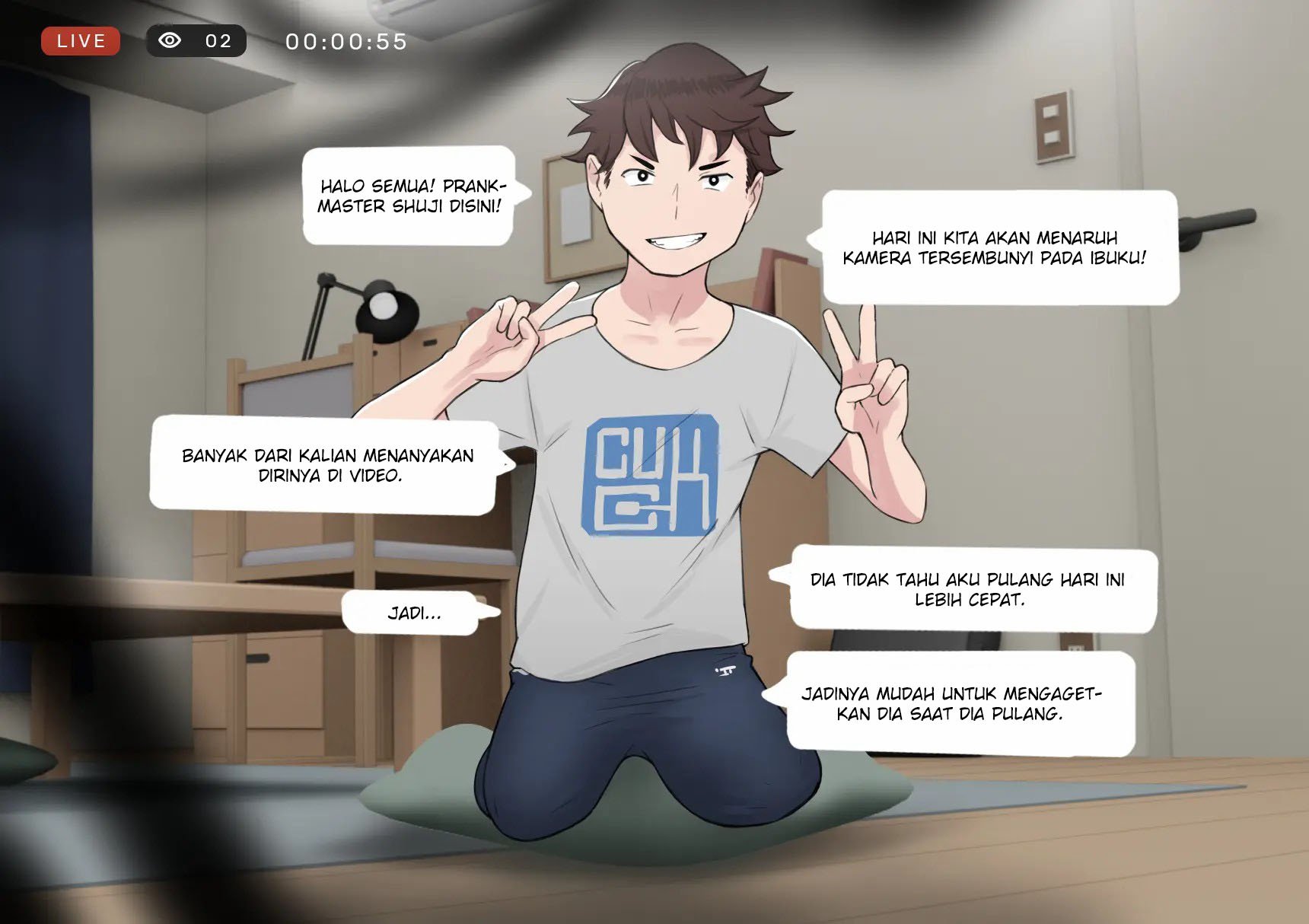 NTRMAN Short Comic - Chapter prank 2