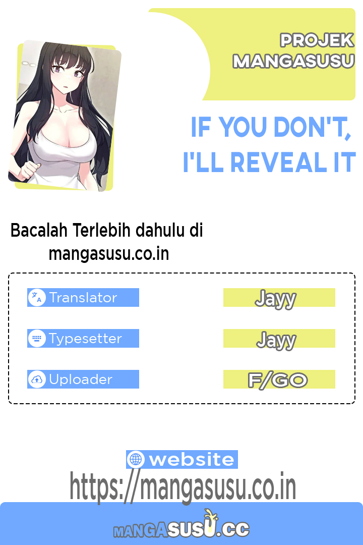 If you don’t, I’ll reveal it - Chapter 1 1 If you don’t, I’ll reveal it - Chapter 1 1