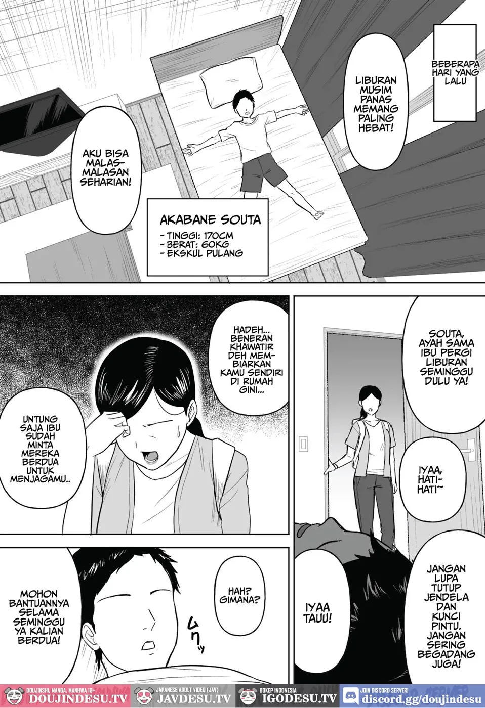 Dekai Osananajimi-tachi ni Hasamarete Ase Daku Harem Ecchi - Chapter 1 4